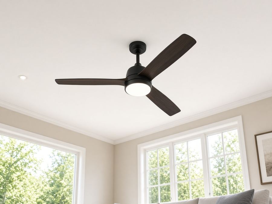 Sample photo: ceiling fan with light